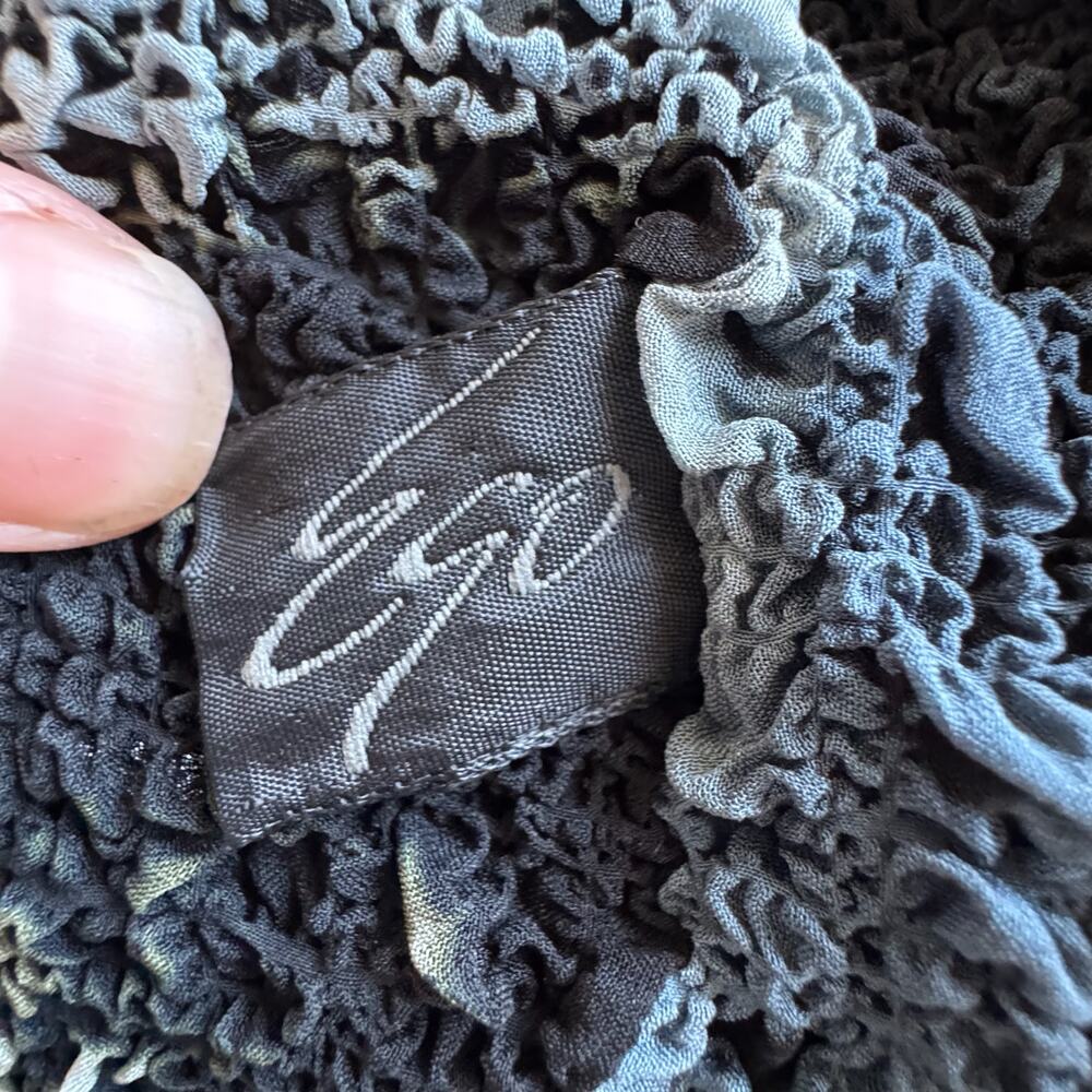 EGO Unique Crinkled Hand painted Cardigan - Picture 6 of 7